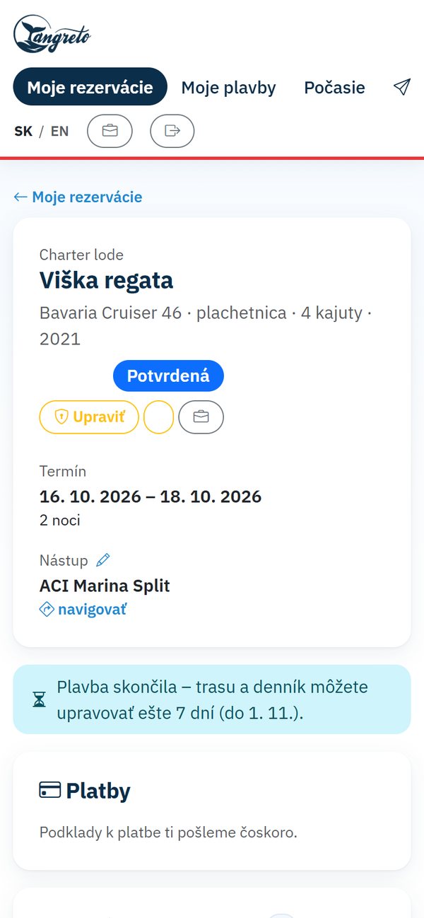 Stránka plavby